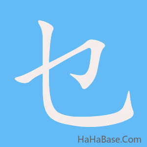 《乜》的筆順動畫寫字動畫演示