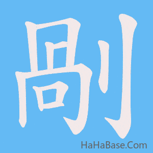 《剮》的筆順動畫寫字動畫演示