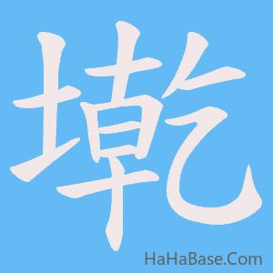 《墘》的筆順動畫寫字動畫演示