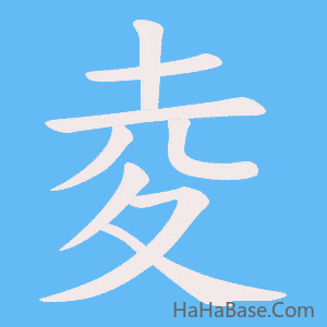 《夌》的筆順動畫寫字動畫演示