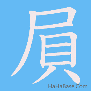 《屓》的筆順動畫寫字動畫演示