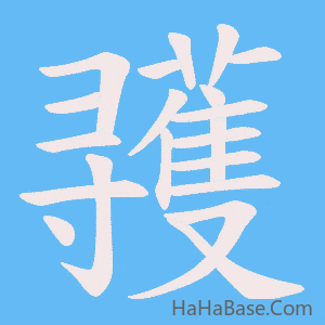 《彟》的筆順動畫寫字動畫演示