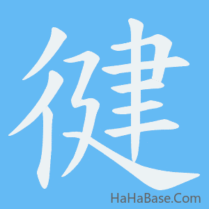 《徤》的筆順動畫寫字動畫演示