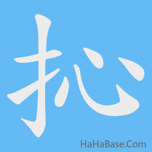 《抋》的筆順動畫寫字動畫演示