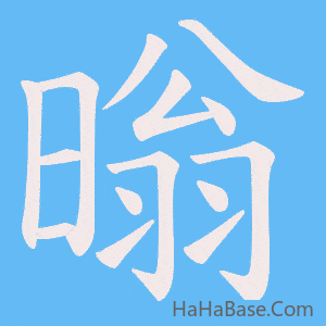《暡》的筆順動畫寫字動畫演示