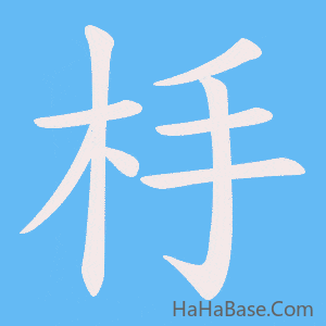 《杽》的筆順動畫寫字動畫演示