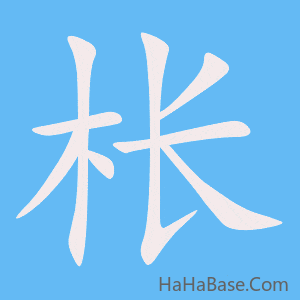 《枨》的筆順動畫寫字動畫演示