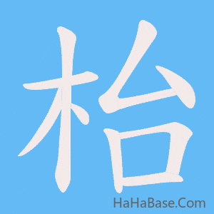 《枱》的筆順動畫寫字動畫演示