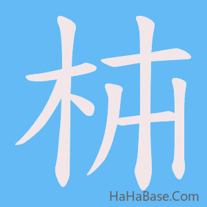 《枾》的筆順動畫寫字動畫演示