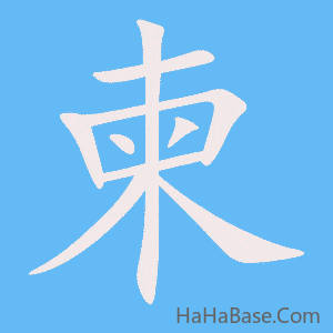《柬》的筆順動畫寫字動畫演示