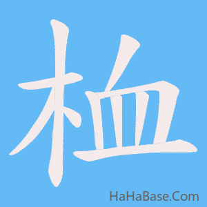 《桖》的筆順動畫寫字動畫演示