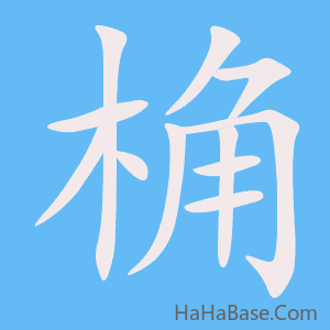 《桷》的筆順動畫寫字動畫演示
