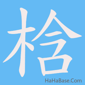 《梒》的筆順動畫寫字動畫演示