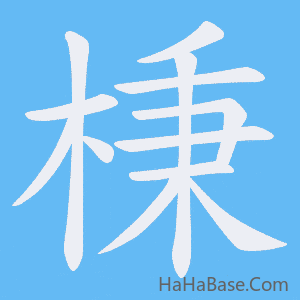 《棅》的筆順動畫寫字動畫演示