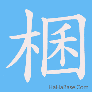 《棞》的筆順動畫寫字動畫演示
