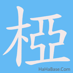 《椏》的筆順動畫寫字動畫演示