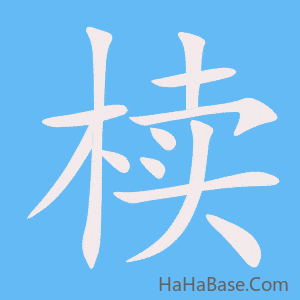 《椟》的筆順動畫寫字動畫演示