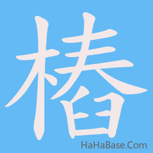 《樁》的筆順動畫寫字動畫演示