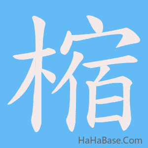 《樎》的筆順動畫寫字動畫演示