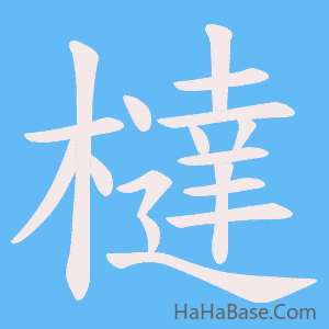 《橽》的筆順動畫寫字動畫演示