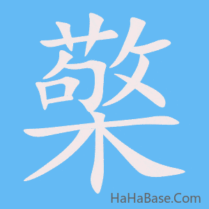《檠》的筆順動畫寫字動畫演示