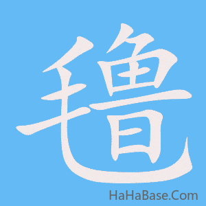 《氇》的筆順動畫寫字動畫演示