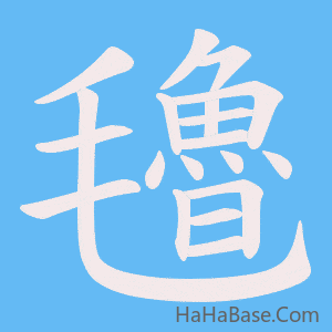 《氌》的筆順動畫寫字動畫演示