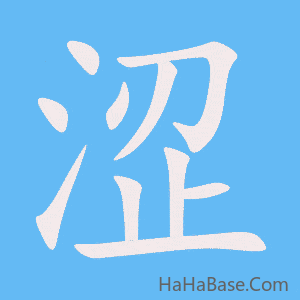 《涩》的筆順動畫寫字動畫演示