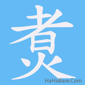 《煑》的筆順動畫寫字動畫演示