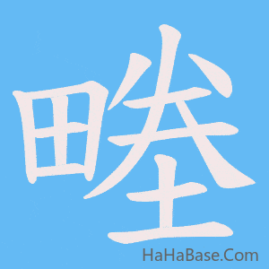 《畻》的筆順動畫寫字動畫演示
