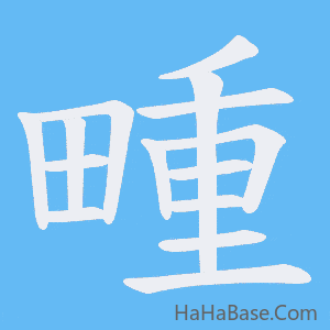 《畽》的筆順動畫寫字動畫演示