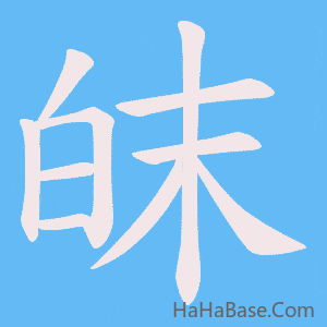 《皌》的筆順動畫寫字動畫演示