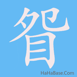 《眢》的筆順動畫寫字動畫演示