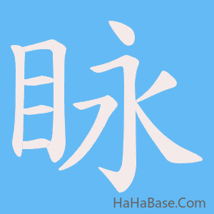 《眿》的筆順動畫寫字動畫演示
