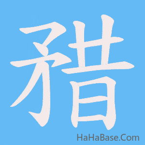 《矠》的筆順動畫寫字動畫演示