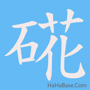 《硴》的筆順動畫寫字動畫演示