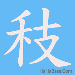 《秓》的筆順動畫寫字動畫演示