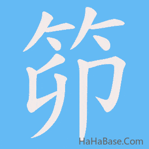 《笷》的筆順動畫寫字動畫演示
