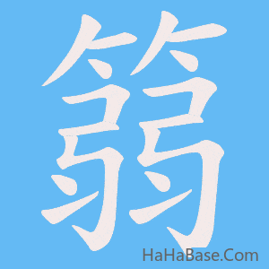 《篛》的筆順動畫寫字動畫演示