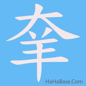 《羍》的筆順動畫寫字動畫演示