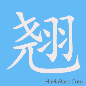 《翘》的筆順動畫寫字動畫演示