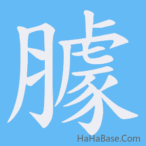 《臄》的筆順動畫寫字動畫演示