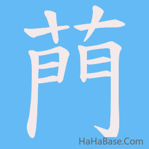 《菛》的筆順動畫寫字動畫演示