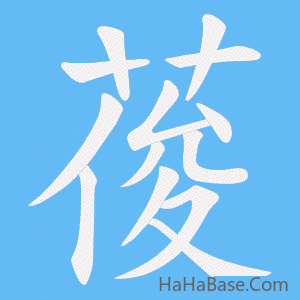 《葰》的筆順動畫寫字動畫演示