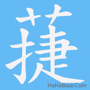 《蓵》的筆順動畫寫字動畫演示