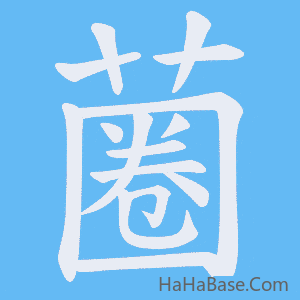 《蔨》的筆順動畫寫字動畫演示