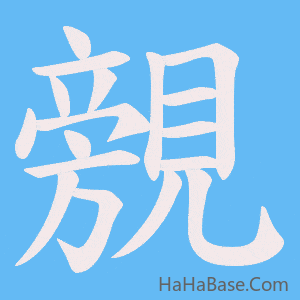 《覫》的筆順動畫寫字動畫演示
