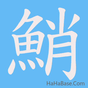 《鮹》的筆順動畫寫字動畫演示