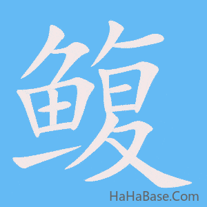《鳆》的筆順動畫寫字動畫演示