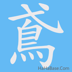 《鳶》的筆順動畫寫字動畫演示